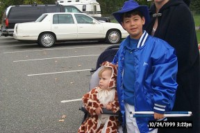 The youngest member with the Banner Carrier!!